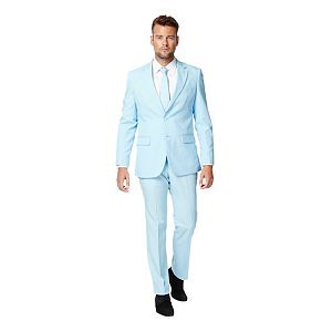 Men's OppoSuits Slim-Fit Light Blue Novelty Suit & Tie Set