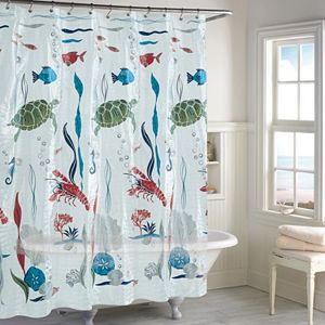 Destinations Aquarium PEVA Shower Curtain