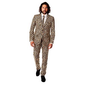 Men's OppoSuits Slim-Fit Jaguar Spots Suit & Tie Set