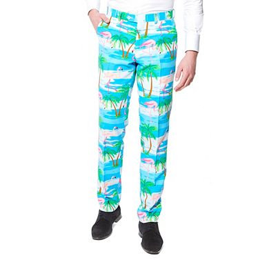 Men's OppoSuits Slim-Fit Flaminguy Suit & Tie Set