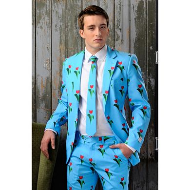 Men's OppoSuits Slim-Fit Tulips From Amsterdam Suit & Tie Set