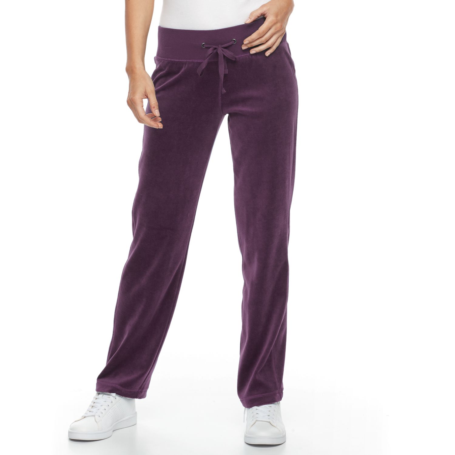 velour drawstring pants