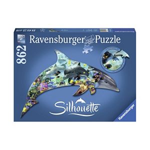 Ravensburger 862-pc. Dolphin World Silhouette Shaped Puzzle