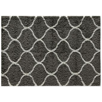 Rugs America Feather Shag Links Trellis Rug