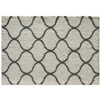 Rugs America Feather Shag Links Trellis Rug