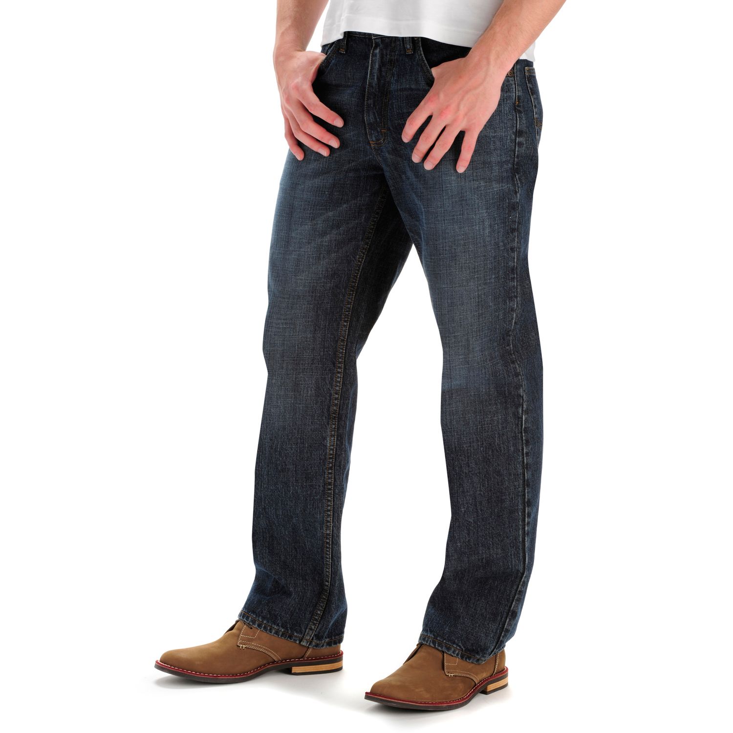 mens loose fit straight leg jeans
