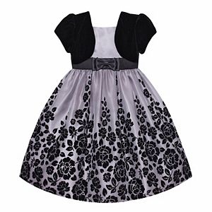 Girls 7-16 Size American Princess Mock Bolero Floral Dress