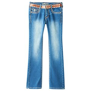 Girls Plus Size Wallflower Embellished Bootcut Jeans