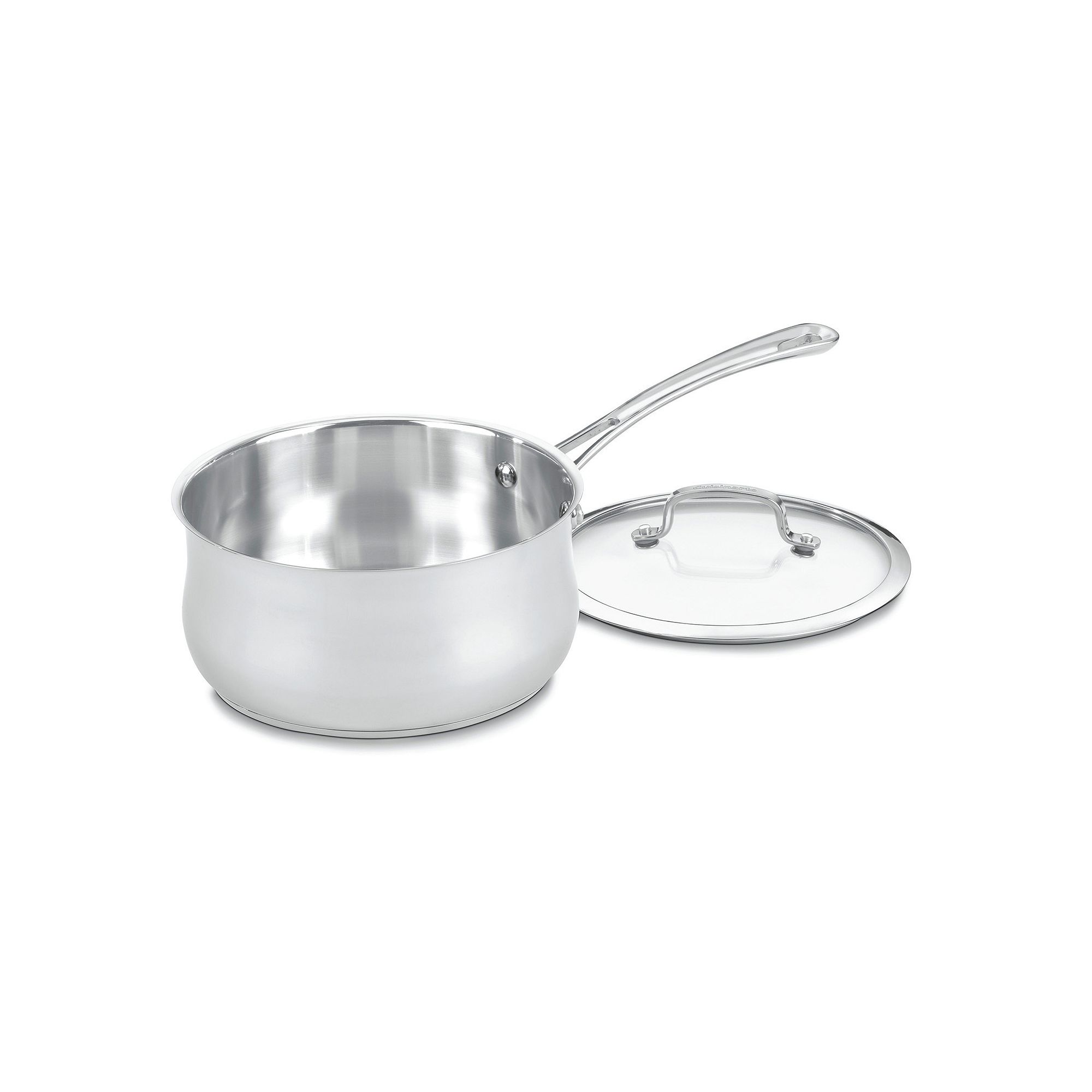 Cuisinart® Contour 3-qt. Stainless Steel Saucepan, Gray