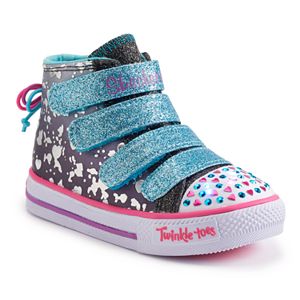 Skechers Twinkle Toes Shuffles Skip N Jump Toddler Girls' Light-Up Shoes