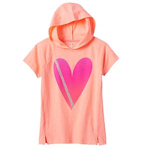 Girls Plus Size SO® Short Sleeve Active Hoodie