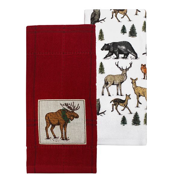 St. Nicholas Square® 2-pc. Moose Kitchen Towel Set