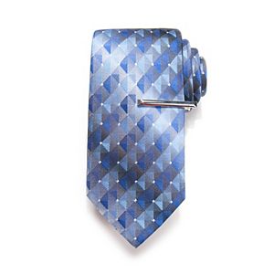 Men's Apt. 9® Greenberg Patterned Tie with Tie Bar