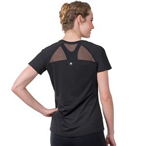 Women's Soybu Endurance Peek-A-Boo Racerback Short Sleeve Tee