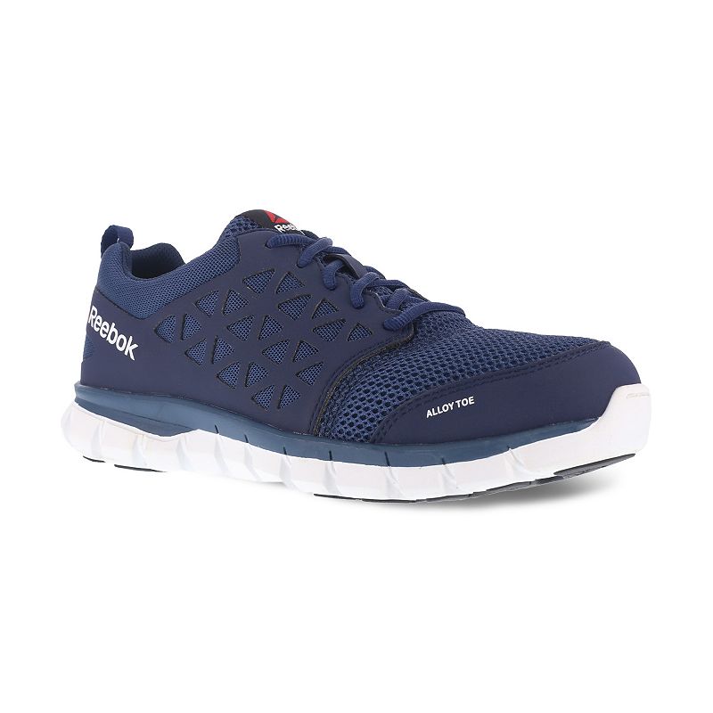 UPC 690774386983 product image for Reebok Sublite Cushion Work Men's Alloy Toe Sneakers, Size: 7.5 Wide, Blue | upcitemdb.com
