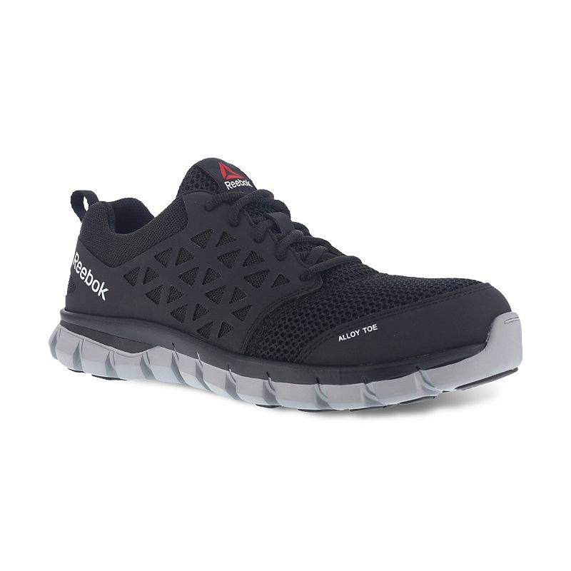 UPC 690774386044 product image for Reebok Sublite Cushion Work Men's EH Alloy Toe Sneakers, Size: 10 Medium, Black | upcitemdb.com
