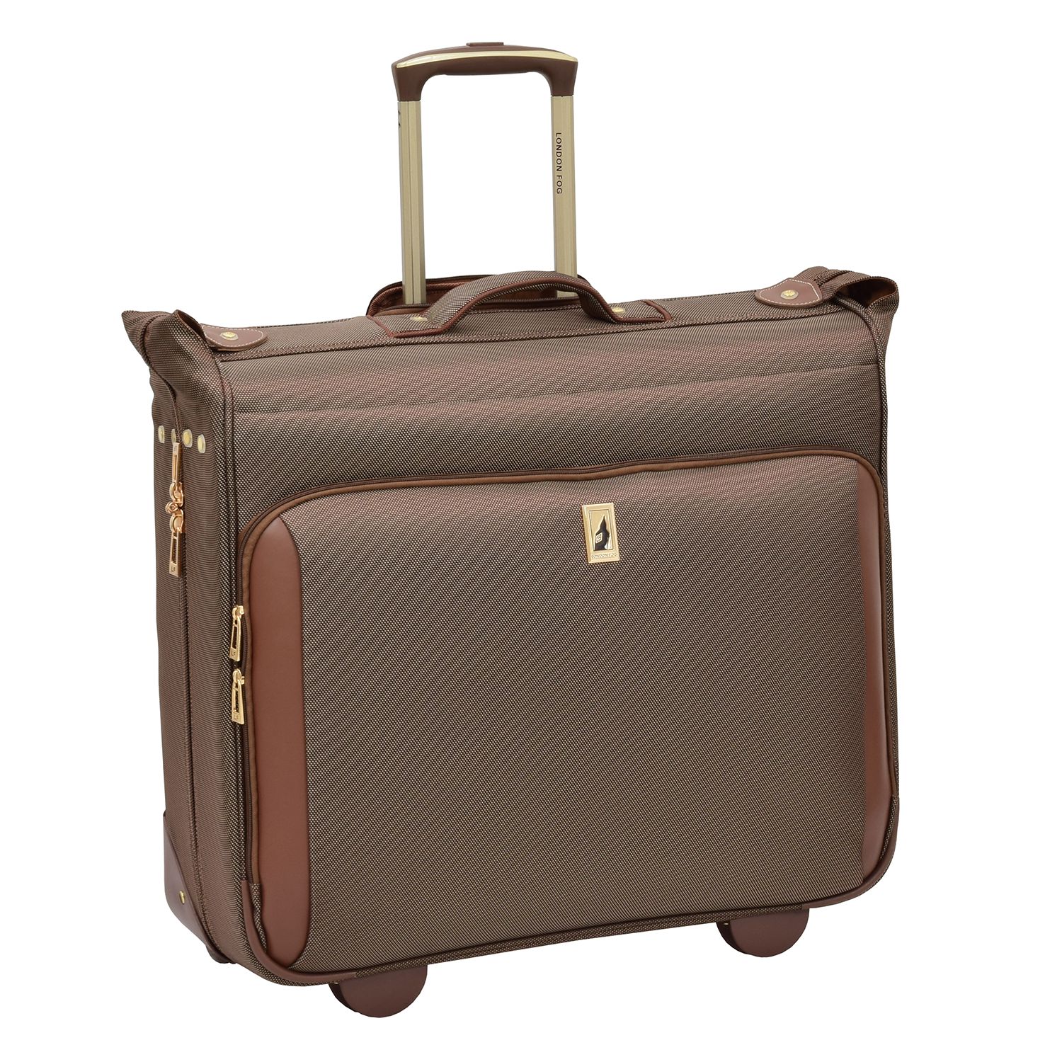 leather garment bag with wheels