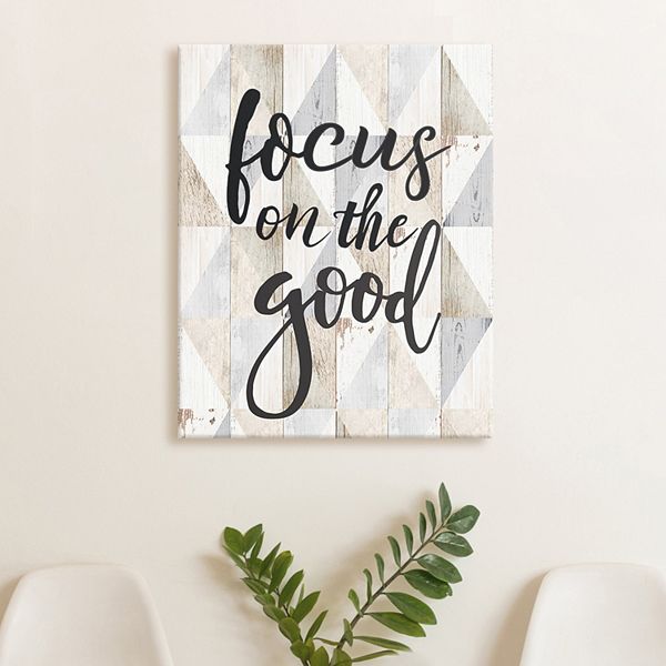 Artissimo Designs Focus On The Good Canvas Wall Art