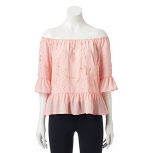 Juniors' Candie's® Marilyn Off The Shoulder Top