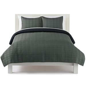 The Big One® Solid Plaid Stitch Quilt Set