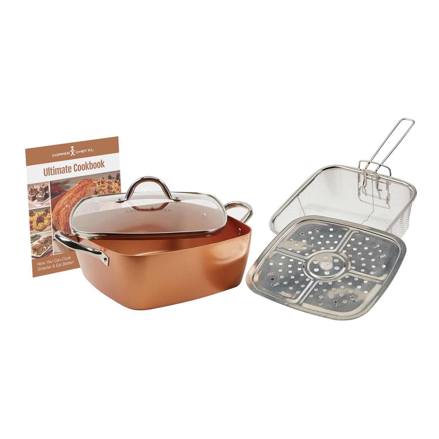 As Seen on TV Copper Chef XL 5-pc Casserole Pan Set
