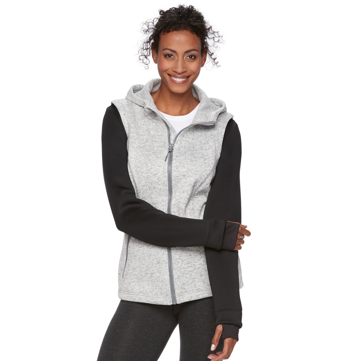 kohls fleece jacket womens