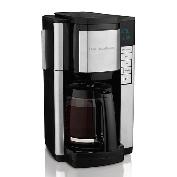 Hamilton Beach 12-Cup Black Stainless Programmable Drip Coffee