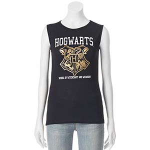 Juniors' Harry Potter Hogwarts Crest Muscle Graphic Tank!