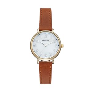 Armitron Women's Leather Watch - 75/5404MPGPBN