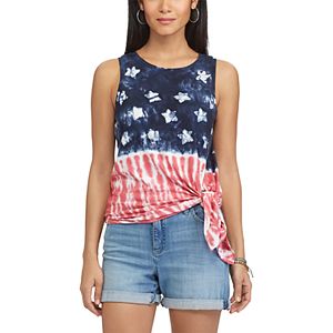 Women's Chaps Tie-Dye Flag Graphic Tank