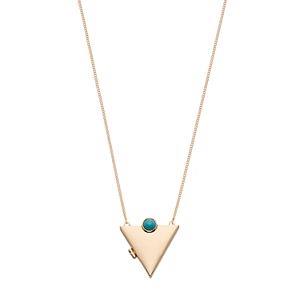 Triangle Locket Necklace