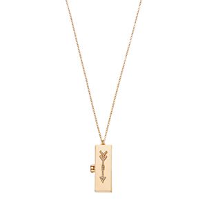Arrow Locket Necklace
