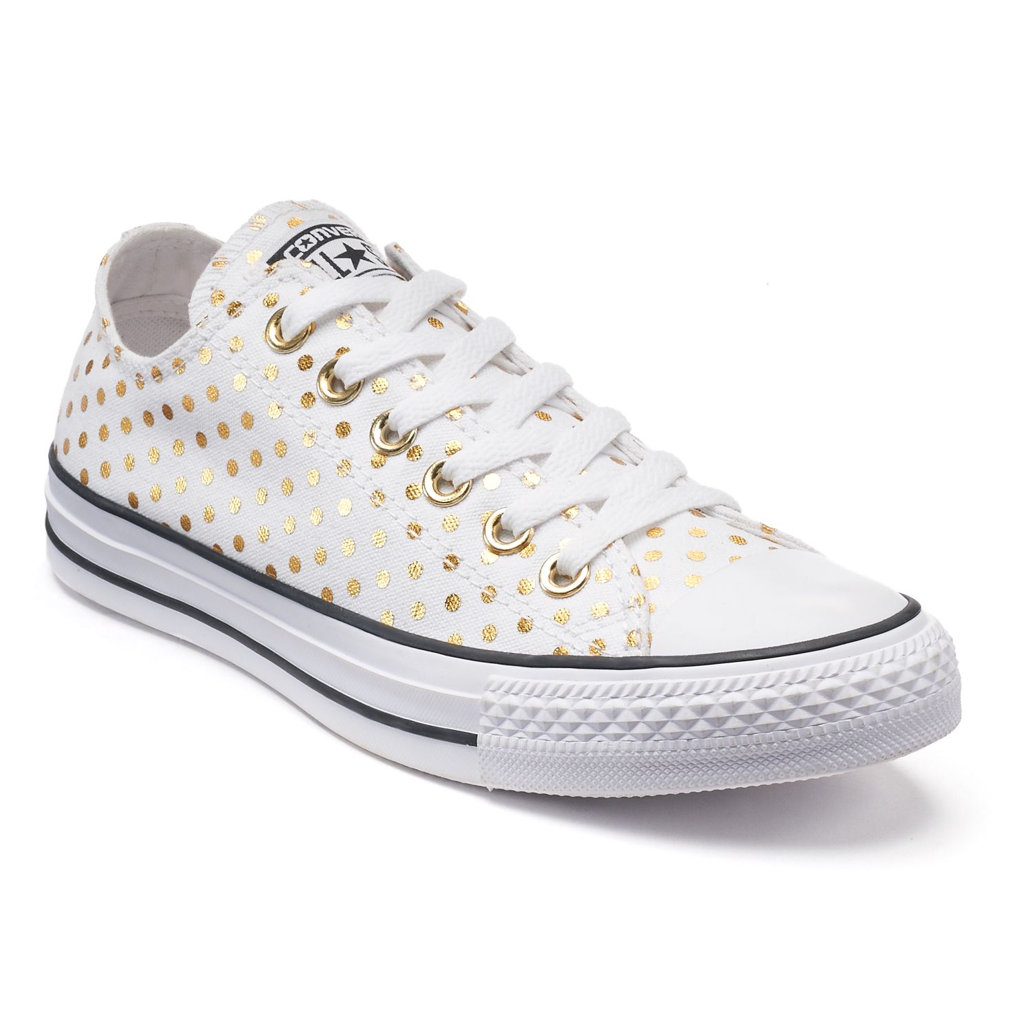 Converse gold polka dot hotsell