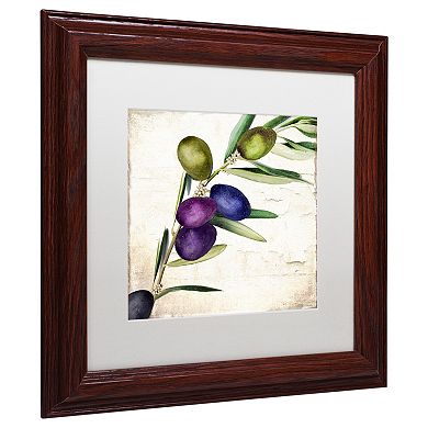 Trademark Fine Art Olive Branch III Traditional Framed Wall Art