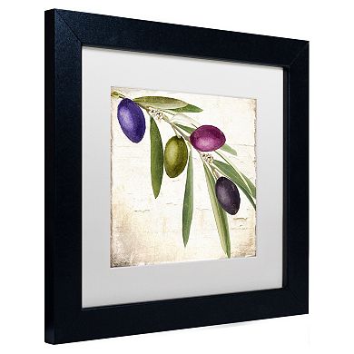 Trademark Fine Art Olive Branch IV Black Framed Wall Art
