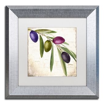 Trademark Fine Art Olive Branch IV Framed Wall Art