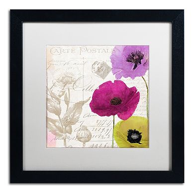 Trademark Fine Art Love Notes I Black Framed Wall Art