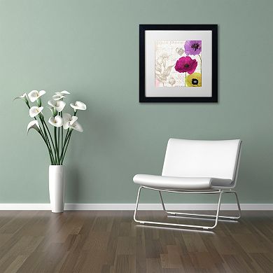 Trademark Fine Art Love Notes I Black Framed Wall Art