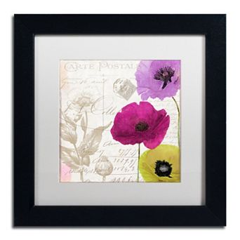 Trademark Fine Art Love Notes I Black Framed Wall Art