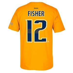Men's Reebok Nashville Predators Mike Fisher 2017 Stanley Cup Playoffs Player Tee