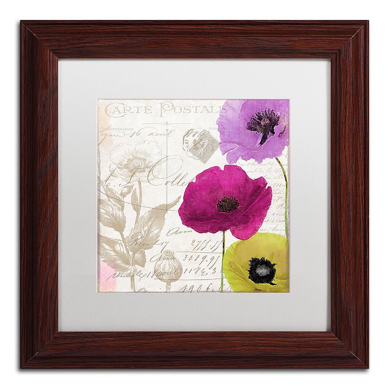 Trademark Fine Art Love Notes I Traditional Framed Wall Art, White