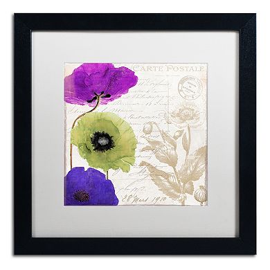 Trademark Fine Art Love Notes II Black Framed Wall Art