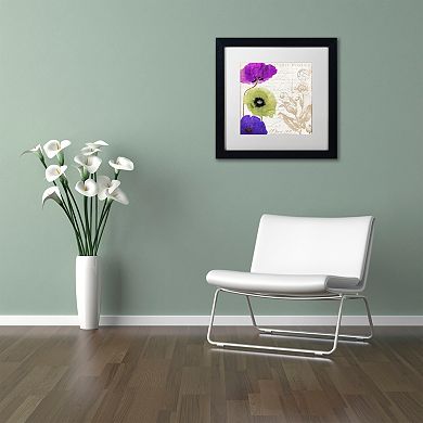 Trademark Fine Art Love Notes II Black Framed Wall Art