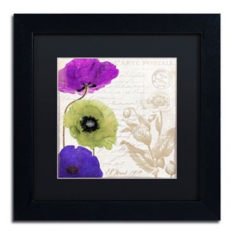 Trademark Fine Art Love Notes II Black Framed Wall Art
