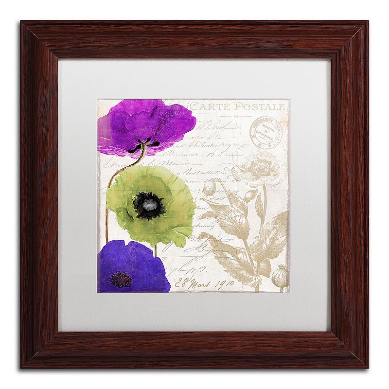 Trademark Fine Art Love Notes II Traditional Framed Wall Art, White