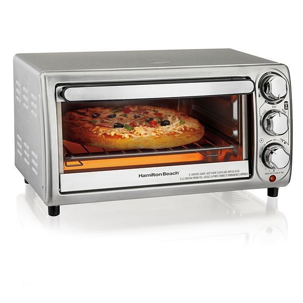 Hamilton Beach 4Slice Stainless Steel Toaster Oven