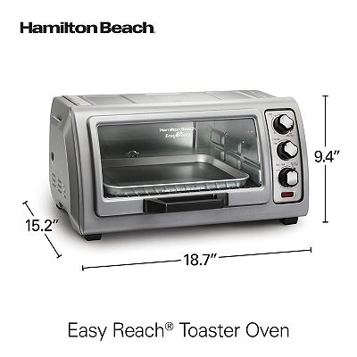 Hamilton Beach 6 Slice Easy Reach Toaster Oven