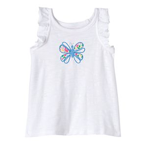 Baby Girl Jumping Beans® Print Slubbed Tank Top