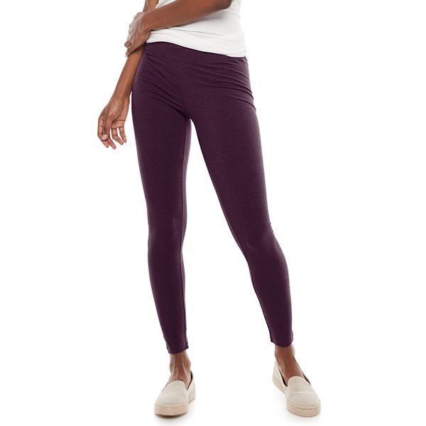 Women's Sonoma Goods For Life® Midrise Leggings Plum Skin (L LONG