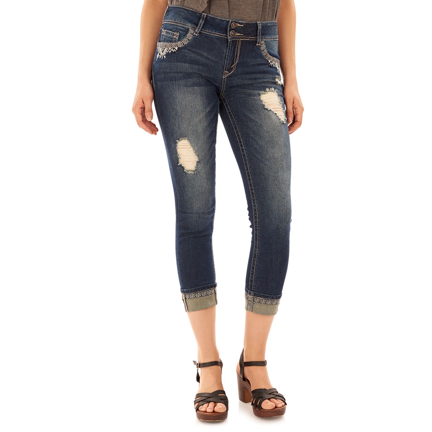 wallflower crop jeans